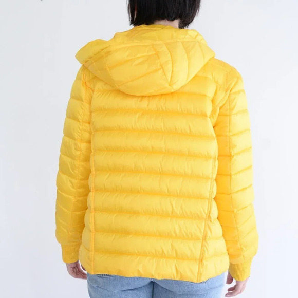 Marc Cain Bright Yellow Lightweight Puffer Outdoor 3M Thinsulate  Jacket Size 3 - Picture 3 of 15
